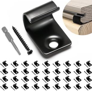 LukLoy Stainless Steel Starter Clips for Decking, 36PACK for 400 SQ.FT Black Deck Clips of Decking Board, Universal Starter Decking Clips Hidden Fasteners with Decking Screws and Driver Bit