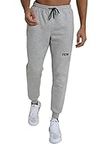 TCA Men's Utility Training Gym Tapered Jogger Trouser Trackpant Pants with Zip Pockets - Tornado, M