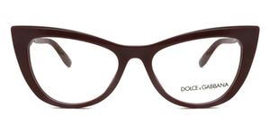 Dolce & Gabbana DG3354-3091 Eyeglass Frame Bordeaux w/Demo Lens 54mm, Bordeaux, 54/18/145