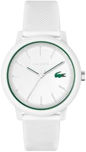 Lacoste 12.12 Multifunction White Silicone White Dial Men's Watch