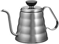 HARIO O-VKB-70-HSV V60 Metal Drip Kettle, Vono, Silver, Practical Capacity, 16.9 fl oz (500 ml), Stainless Steel, Hairline Silver