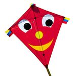 CIM Single line kites - Happy Eddy RED - for children from 3 years onwards - 26x27.5 inch - incl. kite line and kite tails