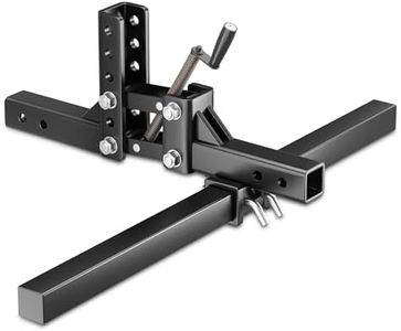 GarveeTech Manual Implement Lift, ATV/UTV Tractor,1-Point Lift System with 2" Receiver, Implement Lift with Adjustable Height, 50" Width, Black