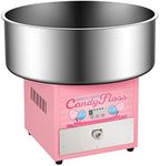 Garvee Commercial Cotton Candy Machine- Electric Cotton Candy Floss Maker with 20 inch Stainless Steel Bowl, Drawer Perfect for Mall, Kids Birthday, Family Party, Amusement Park, Carnival,Pink