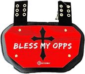 Precision Back Plate - Rear Protector Lower Back Pads for Football Players (Bless My OPPS (Chrome Red))