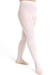 Capezio Womens Ultra Soft Self Knit Waistband Transition Tight, Ballet Pink, XX-Large Plus