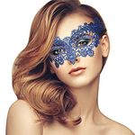 SKY TEARS Lace Mask, Mysterious Masquerade Party Mask, Costume Mask for Halloween, Carnival, Ball, Cosplay, Fashion Shows, Wedding