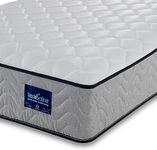 BEDZONLINE Memory Foam & Coil Spring Mattress - 2ft6 Small Single | 20cm Thick Hybrid Memory Foam & Open Coil Spring | Body Support, Spinal Alignment & Pressure Relief | UK Made & Hypoallergenic