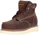 Wolverine Men's Loader 6" Steel Toe Wedge Work Boot, Brown, 8.5