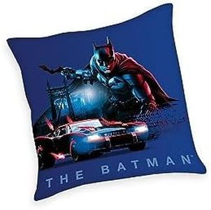 Herding Cuscino Decorativo, Batman, Design Reversibile, 40 x 40 cm, Poliestere