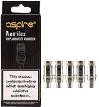 Aspire Nautilus Coils 1.8 ohm 5 Pcs for Nautilus 2 Nautilus 2s Aspire K3 Nautilus Mini Tank, Zelos 2 Nautilus AIO Kit - No Nicotine