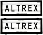 Altrex Number Plate Protectors - Ul