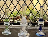 ammo glass® 11" glass bong (6 - Arm Percolator)