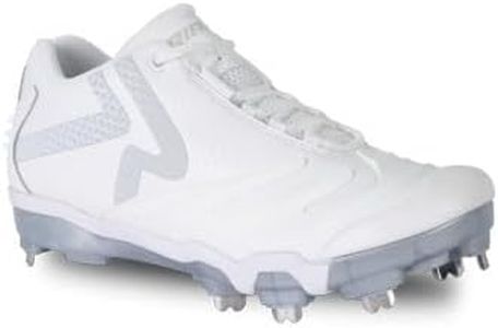 RIP-IT Women's Ringor Pro 2.0 Metal Softball Cleat (White, US Footwear Size System, Adult, Women, Numeric, Medium, 9)