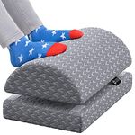 Foot Rest Under Desk Cushion - Adjustable Design - Ergonomic Pad for Extra Leg Support - Breathable Mesh Cover - Non-Slip Bottom - Foot Stool for Home and Office