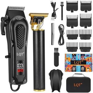 LQT Men's Professional Hair Clippers Cordless Corded