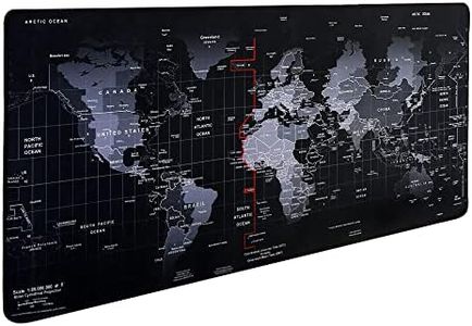 Hosimoln Tapis de Souris de Jeu, Grand Tapis de Souris Taille 80x30CM épaisseur 3MM, Tapis de Souris d'ordinateur antidérapant et étanche avec Bords Cousus pour jeux/bureau/maison-80x30 Map002