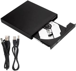 External CD/DVD Drive for Laptop, USB CD Burner +/-RW CD ROM External DVD Drive Portable DVD Player for Laptop Desktop PC Apple Mac Windows 11/10/8/7/XP Linux OS (Read CD/DVD, Write CD)