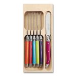 Laguiole 6pc Butter Knife Set In Tray (Wild Flowers)