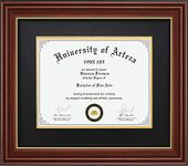 CORE ART Diploma Frame Display 11x14 Documents with Mat or 15x18 Pictures without Mat, Real Wood Wall Frame with Tempered Glass(Chocolate Brown)