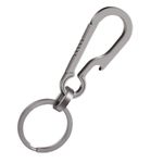 Ouligay Titanium Carabiner Keychain Clip Key Holder Keyring Titanium Bottle Opener Multifunctional Heavy Duty Keyring for Men Women