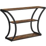 VASAGLE Console Table with Curved F