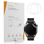 kwmobile Screen Protectors Compatible with Huawei Watch GT 3 (42mm) - Set of 3x Clear TPU Films - Transparent