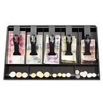 Voxmix Cash Drawer 5 Bills 4 Coins ABS Cashier Storage Box for Super Markets | 40.4 X 24.4 X 3.6 cm | Black