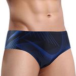 AIEOE Swim Briefs for Men Elastic Quick-Dry Swimwear Surf Bathing Suit Professional Competition Tag L=US S