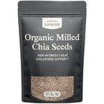 Everyday Superfood Organic Milled Chia Seeds 200g, Cold Ground Premium Chia Seed Powder