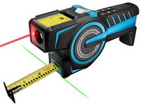 ACEGMET 3-in-1 Digital Tape Measure, 100m Laser Tape Measure & Auto Lock Tape with Instant Digital Readout, Extended Laser Line & Incremental Measurement, Replaceable Tape, Swappable Battery, APP Sync