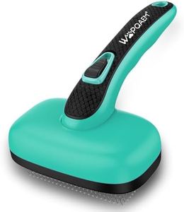 Self cleaning Slicker Brush, shedding and grooming tool for pets, remove loose hair, Fur, Undercoat, Mats, Tangled Hair, knots for large medium small sensitive long or short hair dogs, cats, rabbit