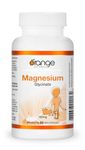 Orange Naturals - Magnesium Glycinate - 180mg 60 v-caps - Magnesium Bisglycinate Supplements for Men and Women - Relaxation, Sleep Support, Pressure Relief, Healthy Bones, Healthy Teeth & Muscle Function