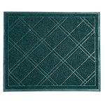 SlipToGrip Universal Door Mat – XL Size 42” x 35” – Anti Slip, Durable & Washable – Duraloop Mesh Entrance Outdoor & Indoor Welcome Mat – Dirt and Dust Absorber (Emerald Green)