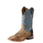 Ariat mens Ariat Men's Arena Rebound Wesetern Boot, Dusted Wheat/Heritage Blue, 10 Wide