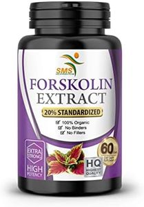 SMSHEALTHPRODUCTS.com Forskolin Extract Pills (20% Standardized), Forskohlii Coleus Supplement, Plant Based, Non GMO - 60 Capsules