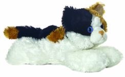 Aurora 8-inch Flopsie Esmeralda Cat, Brown, Black, White