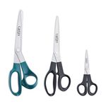 Godrej Cartini Scissors I For Home, Office & Salon| For Cut Paper, Cloth, Wool & Thick Cardboard | All-Purpose Classic, Everyday Use I (Set of 3)