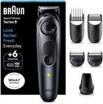 Braun Beard Trimmer Series 5 BT5450, Electric Beard Trimmer for Men, with Ultra-Sharp Blade, 40 Length Settings, Styling Tools, Rechargeable & Waterproof