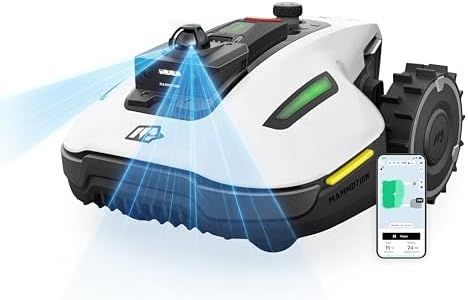 MAMMOTION YUKA mini 2 1000 Mähroboter ohne Begrenzungskabel, 360°LiDAR& Dual-KI Kameranavigation, Rasenmäher für 1000 m², 6.1 Ah Akku, Erkennung von > 300 Hindernissen,DropMow, Schnitthöhe 2-6 cm