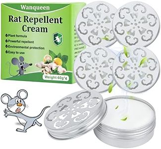 Wanqueen 4 Pack Rodent Repellent for Car Engines, Peppermint Oil to Repel Mice and Rats, Mouse Repellent Keep Rodents Out of Car Rat Repellent for House Mice Repellent Outdoor