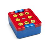 LEGO Lunch Box with compartments - Iconic Design, Durable & Fun for Kids, Red & Blue, Dishwasher Safe, Perfect for Meal Prep, Snacks, and Travel