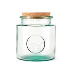 Re-Generation Glassware Large Jar with Cork Lid, 1.5L, 100% Recycled