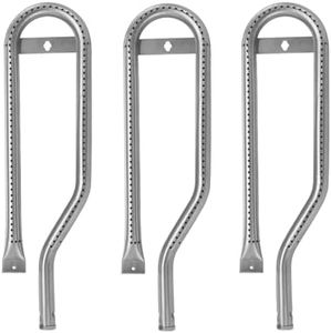 BBQSAVIOR BP28 BBQ Burner Replacement Parts for Cuisinart and Centro Gas Grills G53501 G53505 G53509 G51218 G51219 G51220 G61702 G61703 G61704 Stainless Steel Tube Burner 15 1/2 x 4 1/4 inch 3-Pack
