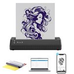 MOKOHOA Tattoo Stencil Printer, Tattoo Printer Transfer Stencil Machine with 10Pcs Transfer Paper for Android and iOS Phone&Laptop