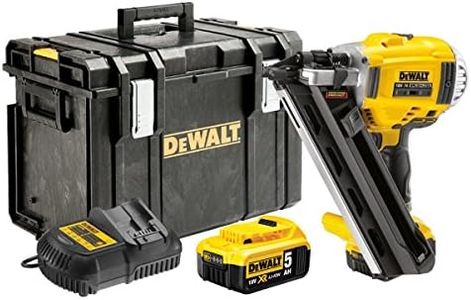 DEWALT DCN692P2K-QW Cloueur 18V Li-ION Set (2X Batterie 5.0Ah) dans Coffret-Moteur sans charbon-50-90mm