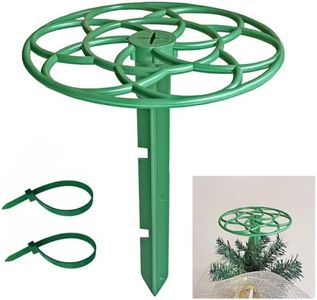 SZKERUI Christmas Tree Topper Holder, Planar Holiday Universal Tree Topper Stabilizer,Plastic Support Rod Adjustable attachments stabilize Seasonal Treetop Ornaments (Forest Green
