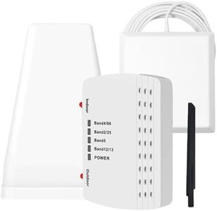 Cell Phone Booster for Home, Up to 5800 Sq.Ft,Cell Phone Signal Booster with 2 Indoor Antennas for Band 66/2/4/5/12/17/13/25,Boost 4G 5G LTE Data for All U.S. Carriers