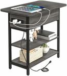 Yoobure End Table with Charging Sta