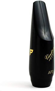 Vandoren, AP3 Alto Saxophone Mouthpiece, Brass, Black, Modern Style, Medium Long
